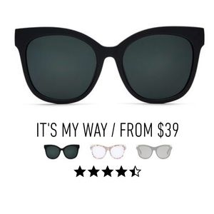 Quay Australia sunnies (it’s my way) black